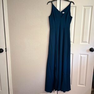 NWT blue formal dress w pockets - M